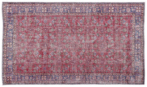 Naturel Over Dyed Vintage Rug 5'7'' x 9'6'' ft 171 x 290 cm