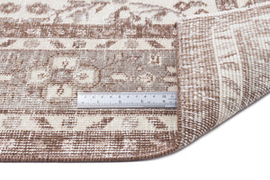 Beige Over Dyed Vintage Rug 5'9'' x 8'11'' ft 176 x 272 cm