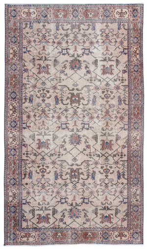 Naturel Over Dyed Vintage Rug 5'7'' x 9'7'' ft 170 x 293 cm