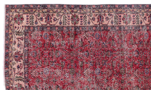 Naturel Over Dyed Vintage Rug 5'5'' x 9'2'' ft 166 x 280 cm