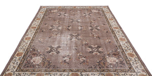 Naturel Over Dyed Vintage Rug 6'6'' x 10'6'' ft 198 x 319 cm