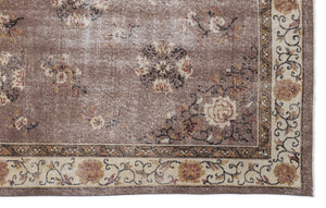 Naturel Over Dyed Vintage Rug 6'6'' x 10'6'' ft 198 x 319 cm
