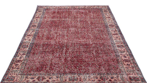 Naturel Over Dyed Vintage Rug 4'11'' x 8'4'' ft 151 x 255 cm