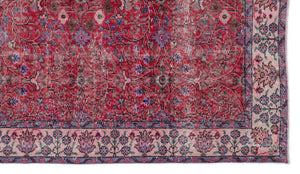Naturel Over Dyed Vintage Rug 5'3'' x 9'3'' ft 160 x 282 cm