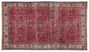Naturel Over Dyed Vintage Rug 5'5'' x 9'4'' ft 164 x 285 cm
