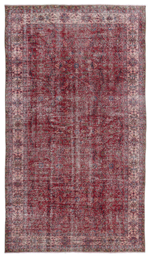 Naturel Over Dyed Vintage Rug 5'1'' x 9'0'' ft 155 x 275 cm
