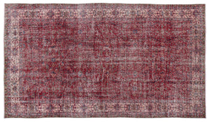 Naturel Over Dyed Vintage Rug 5'1'' x 9'0'' ft 155 x 275 cm