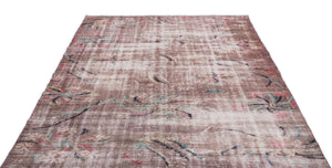 Naturel Over Dyed Vintage Rug 5'10'' x 8'9'' ft 179 x 267 cm