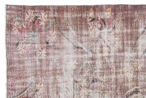 Naturel Over Dyed Vintage Rug 5'10'' x 8'9'' ft 179 x 267 cm