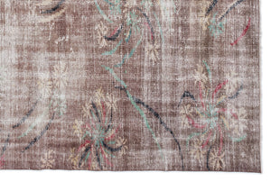 Naturel Over Dyed Vintage Rug 5'10'' x 8'9'' ft 179 x 267 cm
