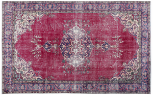 Traditional Design Natural Aged Vintage Rug 6'5'' x 10'2'' ft 195 x 311 cm