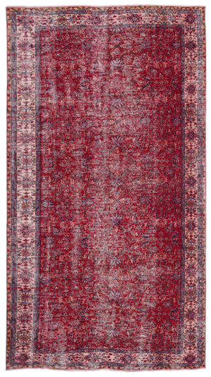 Naturel Over Dyed Vintage Rug 5'5'' x 10'0'' ft 166 x 305 cm