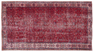 Naturel Over Dyed Vintage Rug 5'5'' x 10'0'' ft 166 x 305 cm