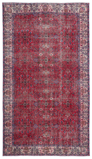 Naturel Over Dyed Vintage Rug 5'3'' x 9'2'' ft 160 x 280 cm