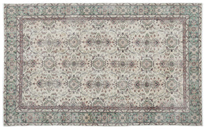 Naturel Over Dyed Vintage Rug 5'6'' x 8'9'' ft 167 x 266 cm