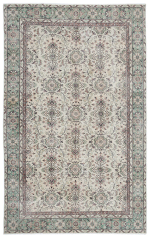 Naturel Over Dyed Vintage Rug 5'6'' x 8'9'' ft 167 x 266 cm