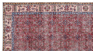 Naturel Over Dyed Vintage Rug 5'2'' x 9'7'' ft 157 x 291 cm