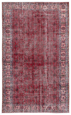 Naturel Over Dyed Vintage Rug 5'6'' x 9'3'' ft 167 x 281 cm