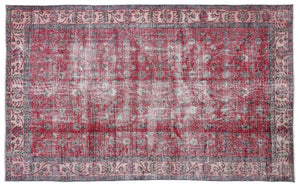 Naturel Over Dyed Vintage Rug 5'4'' x 8'10'' ft 162 x 270 cm