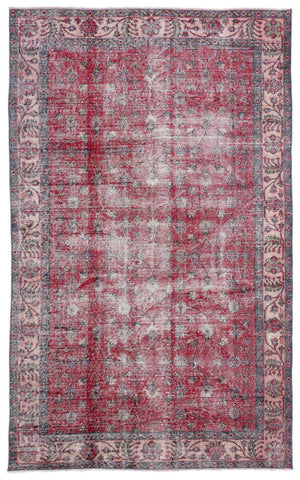 Naturel Over Dyed Vintage Rug 5'4'' x 8'10'' ft 162 x 270 cm