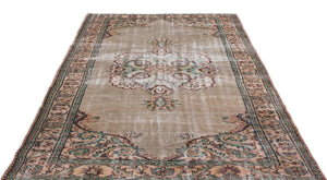 Retro Over Dyed Vintage Rug 5'8'' x 9'9'' ft 173 x 298 cm