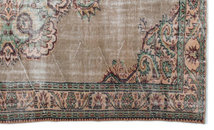 Retro Over Dyed Vintage Rug 5'8'' x 9'9'' ft 173 x 298 cm