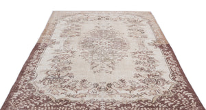 Beige Over Dyed Vintage Rug 6'0'' x 9'7'' ft 183 x 291 cm