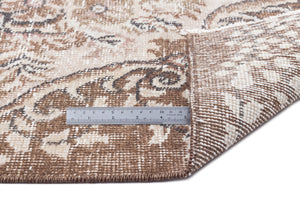 Beige Over Dyed Vintage Rug 5'7'' x 9'7'' ft 170 x 291 cm
