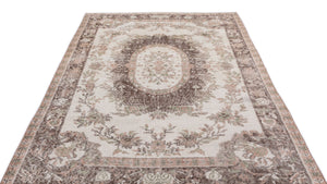 Naturel Over Dyed Vintage Rug 5'8'' x 9'1'' ft 172 x 277 cm