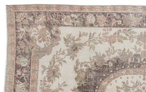 Naturel Over Dyed Vintage Rug 5'8'' x 9'1'' ft 172 x 277 cm