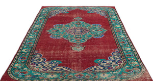 Retro Over Dyed Vintage Rug 5'10'' x 8'11'' ft 178 x 273 cm