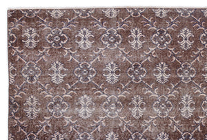 Retro Over Dyed Vintage Rug 4'11'' x 7'3'' ft 151 x 221 cm