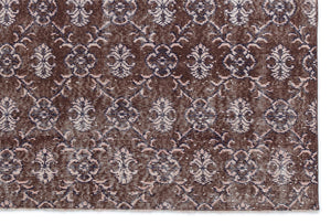 Retro Over Dyed Vintage Rug 4'11'' x 7'3'' ft 151 x 221 cm