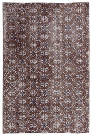 Retro Over Dyed Vintage Rug 4'11'' x 7'3'' ft 151 x 221 cm