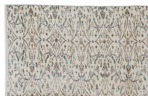 Retro Over Dyed Vintage Rug 5'4'' x 8'6'' ft 163 x 259 cm