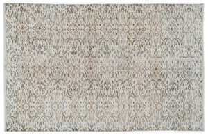 Retro Over Dyed Vintage Rug 5'4'' x 8'6'' ft 163 x 259 cm