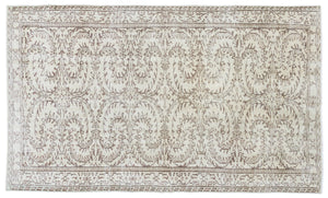 Retro Over Dyed Vintage Rug 4'11'' x 8'6'' ft 150 x 260 cm