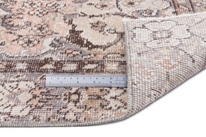 Beige Over Dyed Vintage Rug 6'4'' x 9'11'' ft 194 x 301 cm
