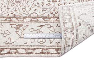 Beige Over Dyed Vintage Rug 5'3'' x 8'11'' ft 160 x 272 cm