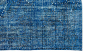 Turquoise Over Dyed Vintage Rug 6'0'' x 9'8'' ft 183 x 295 cm