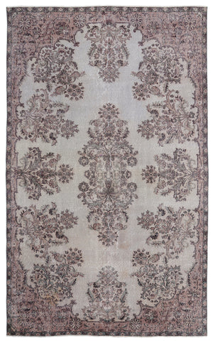 Naturel Over Dyed Vintage Rug 5'12'' x 9'7'' ft 182 x 292 cm