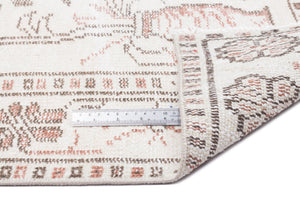 Beige Over Dyed Vintage Rug 5'5'' x 9'3'' ft 165 x 283 cm