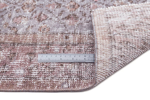 Gray Over Dyed Vintage Rug 5'3'' x 8'4'' ft 161 x 254 cm