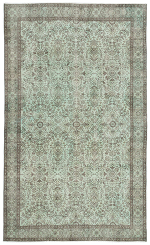 Naturel Over Dyed Vintage Rug 5'9'' x 9'7'' ft 175 x 293 cm