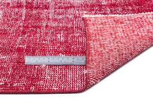 Red Over Dyed Vintage Rug 5'3'' x 8'10'' ft 161 x 268 cm