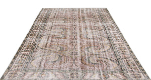 Retro Over Dyed Vintage Rug 6'1'' x 9'0'' ft 185 x 275 cm