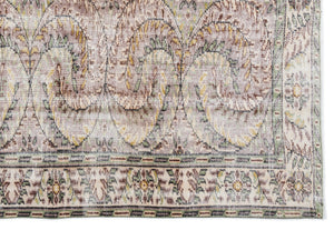 Retro Over Dyed Vintage Rug 6'1'' x 9'0'' ft 185 x 275 cm