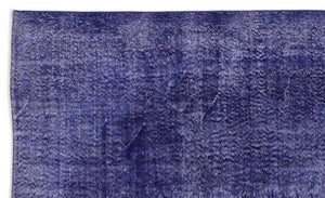 Purple Over Dyed Vintage Rug 5'7'' x 9'7'' ft 170 x 291 cm