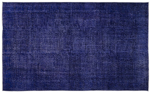 Purple Over Dyed Vintage Rug 5'8'' x 9'3'' ft 172 x 283 cm