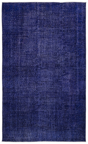 Purple Over Dyed Vintage Rug 5'8'' x 9'3'' ft 172 x 283 cm